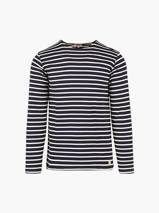 Sweter Armor-Lux w paski w kolorze ciemnogranatowym