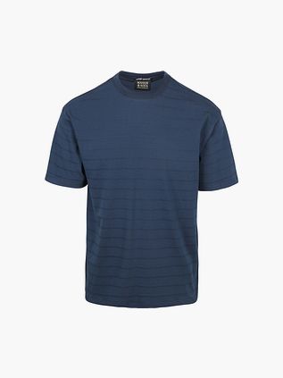T-shirt Scotch And Soda o strukturalnym splocie w kolorze granatowym