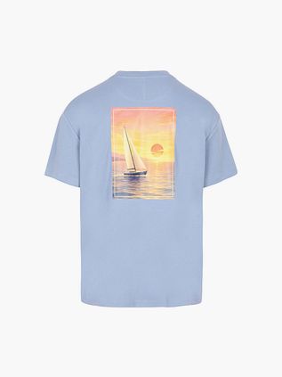 T-shirt Suitable Rink Heavy Jersey z nadrukiem na plecach w kolorze niebieskim