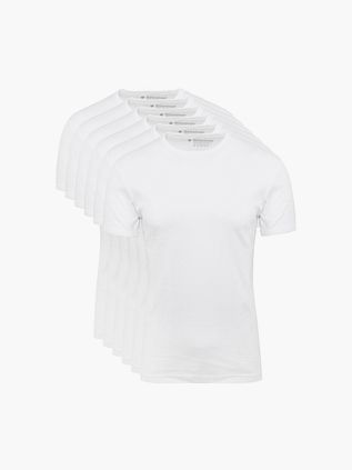 Garage Stretch Basic blanco cuello redondo pack de 6