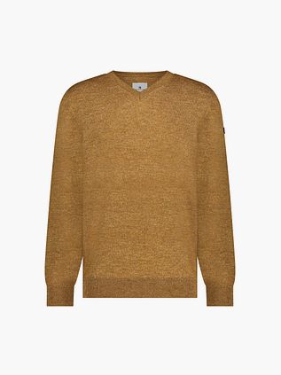 State Of Art Trøje med V-hals i Orange Melange