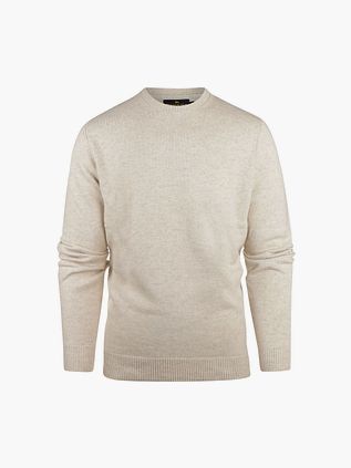 Sweter Steppin' Out w melanżu w kolorze ecru