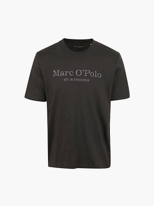 Marc O'Polo T-Shirt z logo w kolorze antracytowym