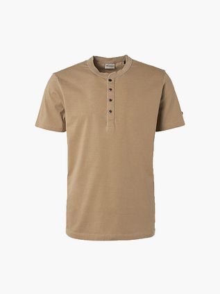 No Excess T-skjorte med Knapp Khaki