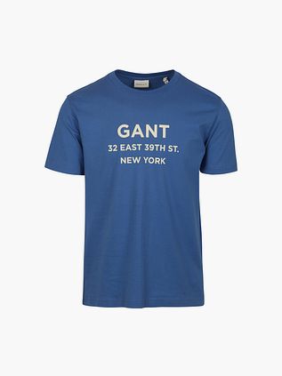 Gant T-Shirt mit Logo Rich Blue