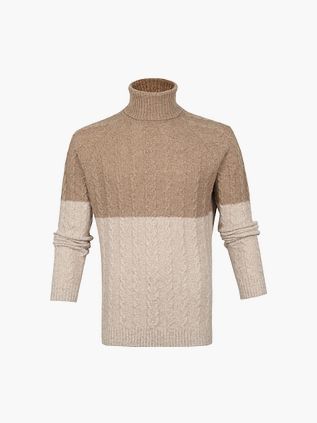Suitable Italcol Turtleneck i Beige uld