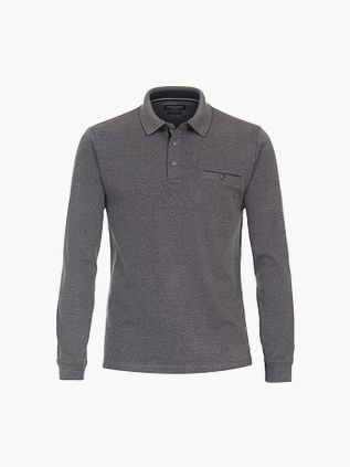 CASAMODA Polo a maniche lunghe grigia