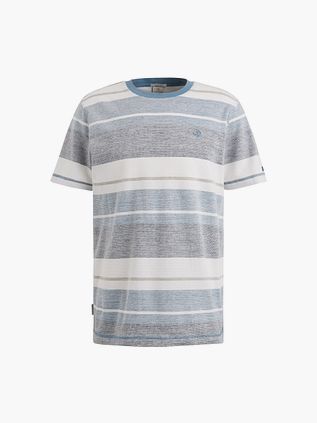 Cast Iron T-shirt Strikket Stribe Blå