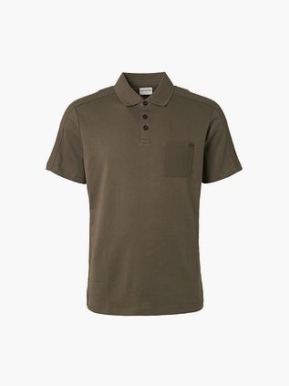 No Excess Polo jacquard verde army