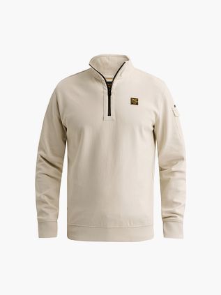 PME Legend Half Zip Sweater Bone White