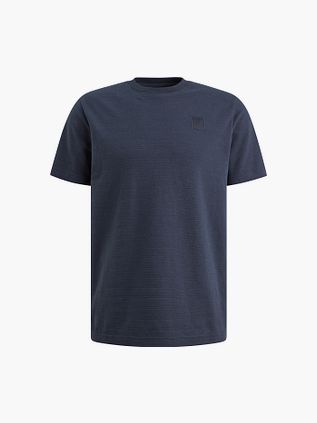 PME Legend T-Shirt Jacquard Gestreift Marine