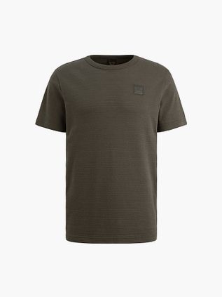PME Legend T-skjorte Jacquard Stripe Beluga Grønn