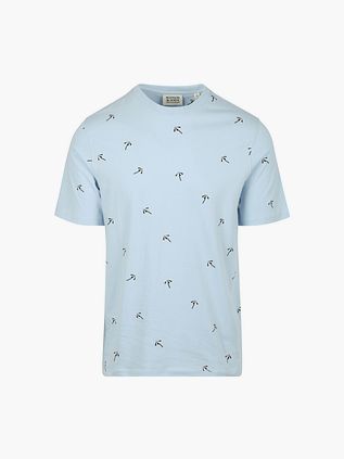 Scotch & Soda T-Shirt Print Hellblau