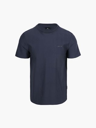 State of Art T-shirt Herringbone Donkerblauw