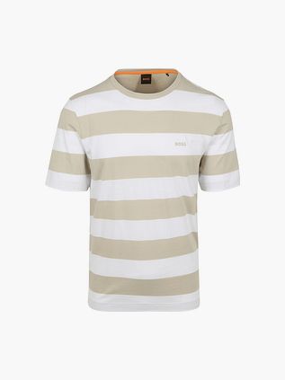 BOSS T-skjorte Stripet Beige
