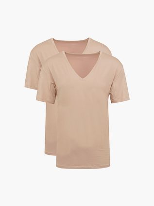 Mey Dry Cotton V-hals Usynlig Undertrøye 2-pack