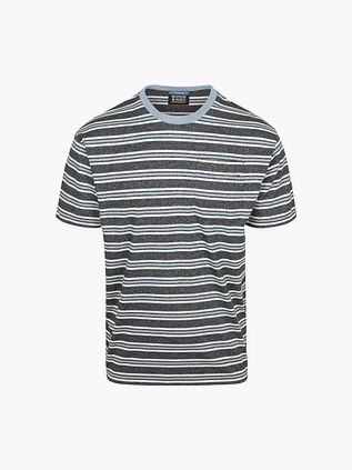 Scotch & Soda Striped T-Shirt Light Blue