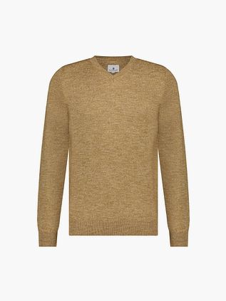 State Of Art Trøje med V-hals i Beige Melange