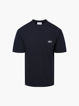Supply & Co T-shirt Backprint Marinblå