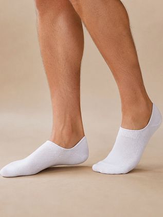 Füßlinge/ Sneaker Socken Weiß im 6er-Pack aus Bio-Baumwolle