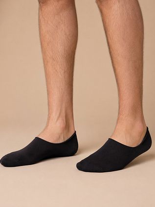 Füßlinge/ Sneaker Socken Schwarz im 6er-Pack aus Bio-Baumwolle