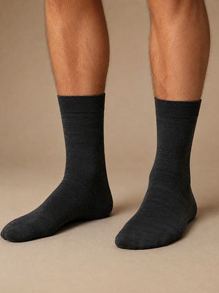 Suitable Merino Socken Anthrazit 2er-Pack