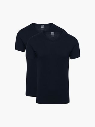 Alan Red Vancouver V-ringad T-shirt Marinblå 2-pack