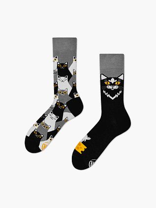 Many Mornings Strømper Sort Kat