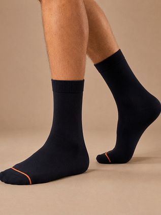 Suitable Chaussettes 6 Paires Bio Bleu Foncé