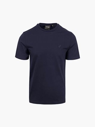 Lyle og Scott T-shirt i enkelt, marineblå