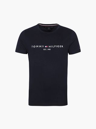 T-Shirt con logo de Tommy Hilfiger azul marino