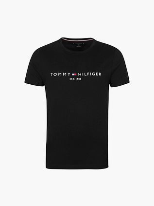 T-Shirt con logo Tommy Hilfiger nera