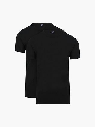 Alan Red Ottawa T-Shirt Stretch Czarny (2-pack)