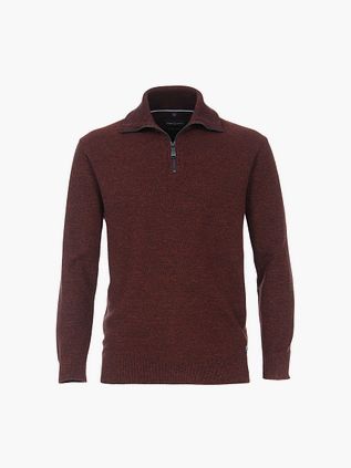 Casa Moda Zip Trøje Bordeaux