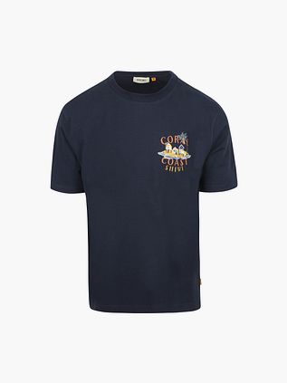 Shiwi T-shirt Finn i koralkysten Navy