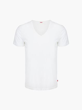 Levi's T-Shirt V-Neck Weiß 2-Pack