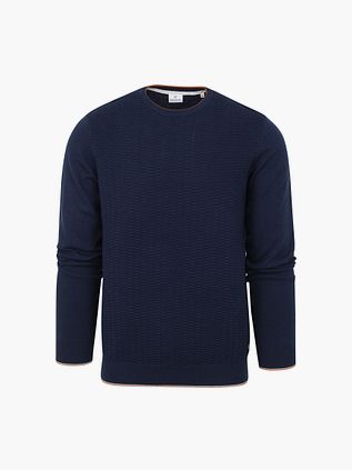 Blue Industry Trøje Struktur Mørkeblå