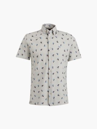 Camisa Vanguard de manga corta con estampado en gris