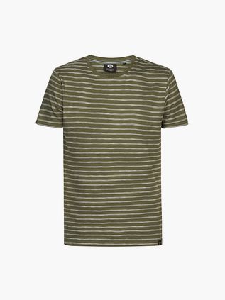 Petrol T-shirt Stribet Grøn