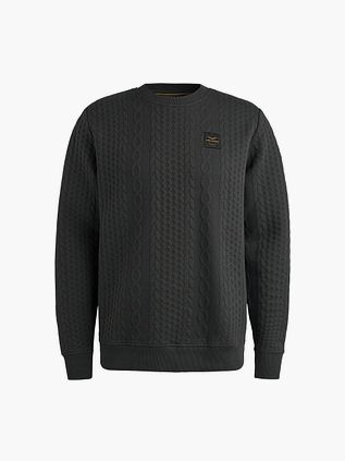PME Legend Jacquard Structure Trui Antraciet