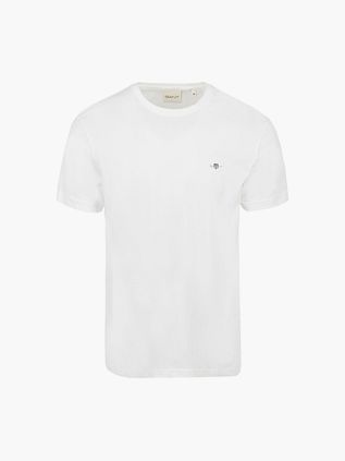 Gant T-shirt Shield Logo Blanc