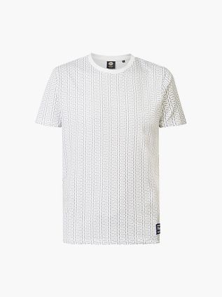 Petrol T-shirt Myrtle Beach Print Hvid