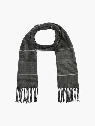 Suitable Heren Sjaal Acryl Ruit Zwart 21-09