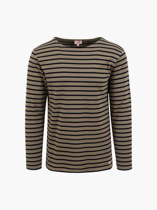 Armor-Lux Houat Trøje Striber Mørkegrøn