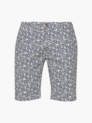 Blue Industry Shorts M8 Blomster Mørkeblå