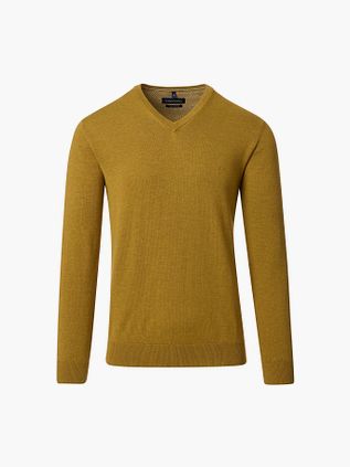 Casa Moda Tröja med V-ringning Gul