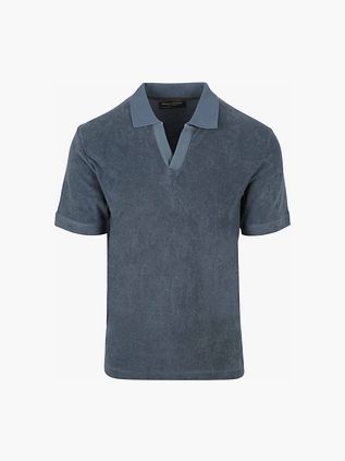 Marc O'Polo Poloshirt Riva Terry Cloth Blå