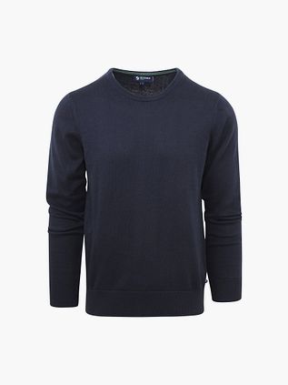 Suitable Respect Oinix pullover med rundhals i marineblå