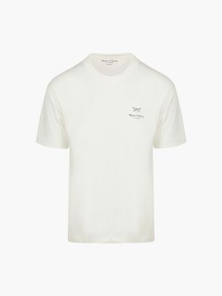 Marc O'Polo T-Shirt Backprint Wit