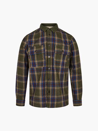 Anerkjendt Overshirt Lion Wolmix Mørkegrøn